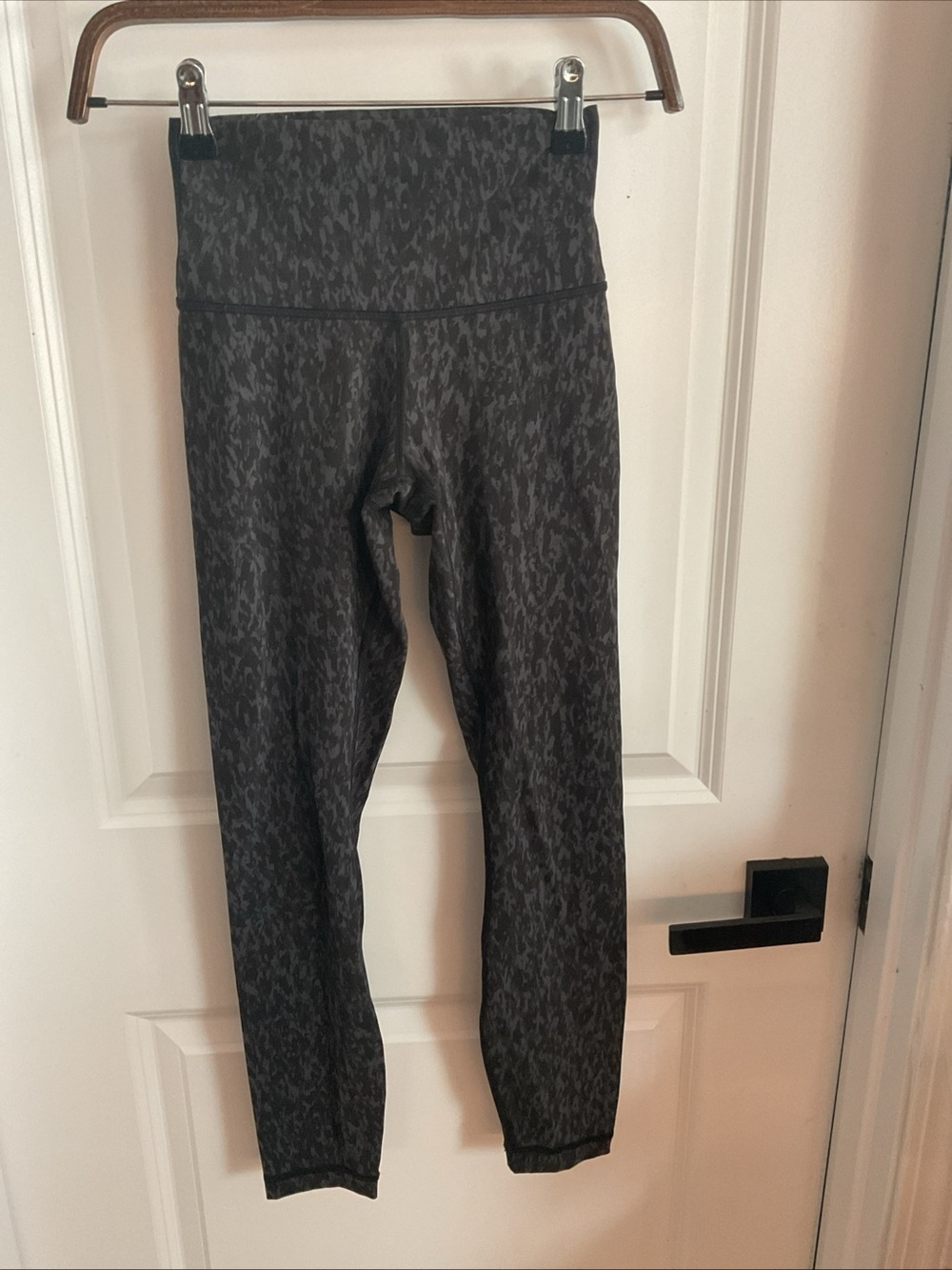lululemon athletica - Black & Gray Subtle Animal Print High-Rise Leggings